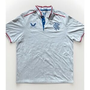 Castore Mens RFC Training Shirt Licensed Short Sleeve Tee Top Large Collared‎